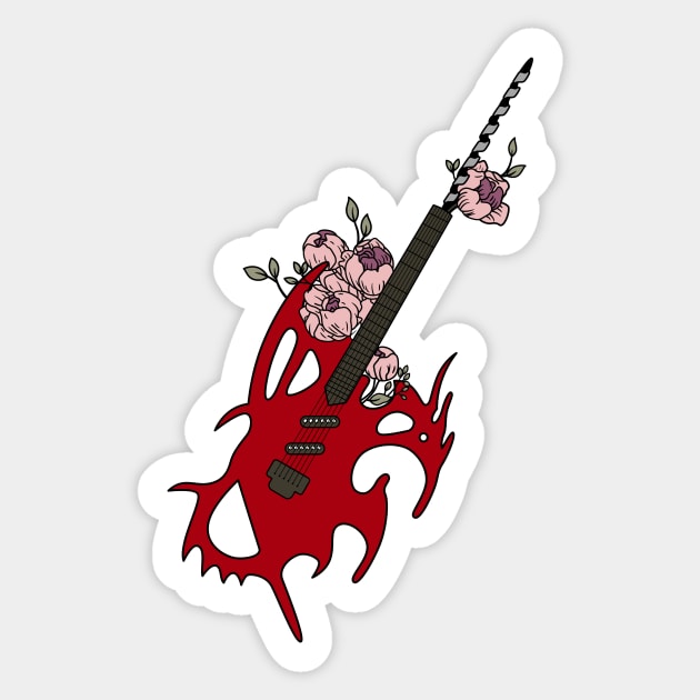 Slumber Party Massacre II Drill Guitar Sticker by CultHorrorClub